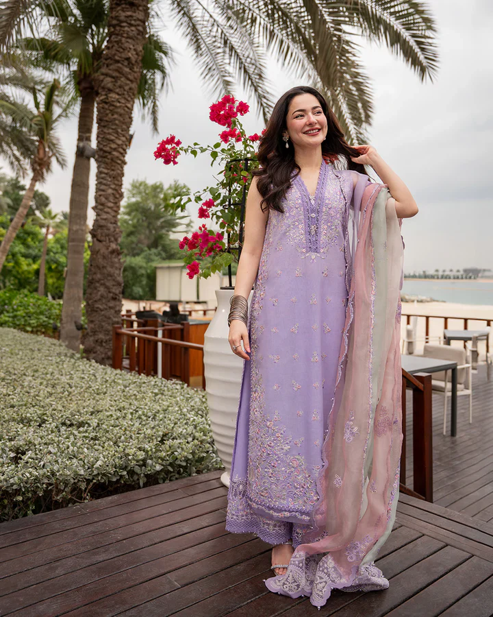 Faiza Saqlain Unstitched Luxury Lawn Suela - Image 2