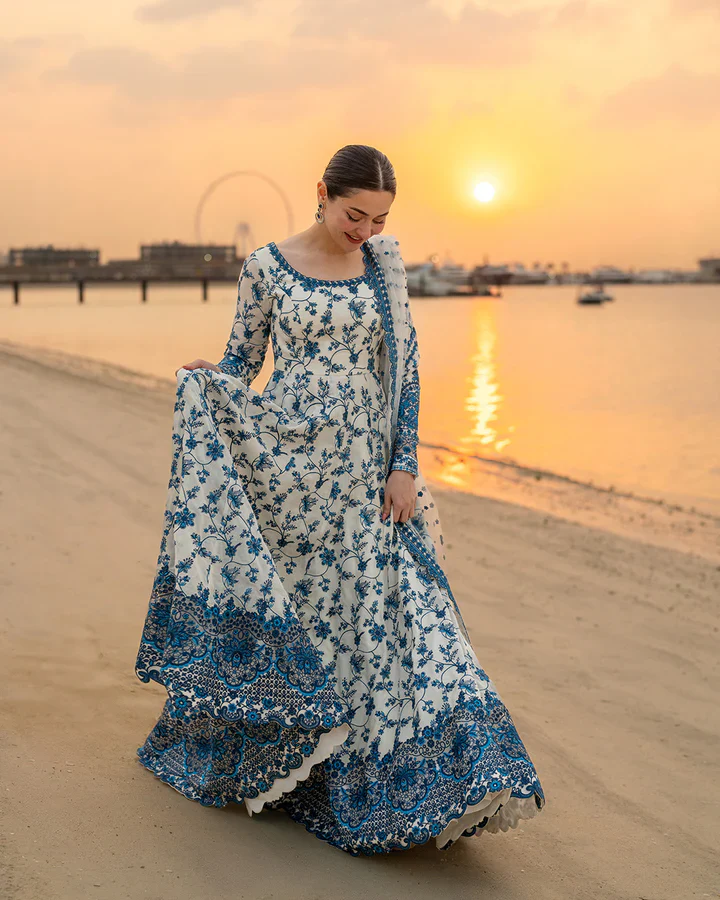 Faiza Saqlain Unstitched Luxury Lawn Jehona - Image 3