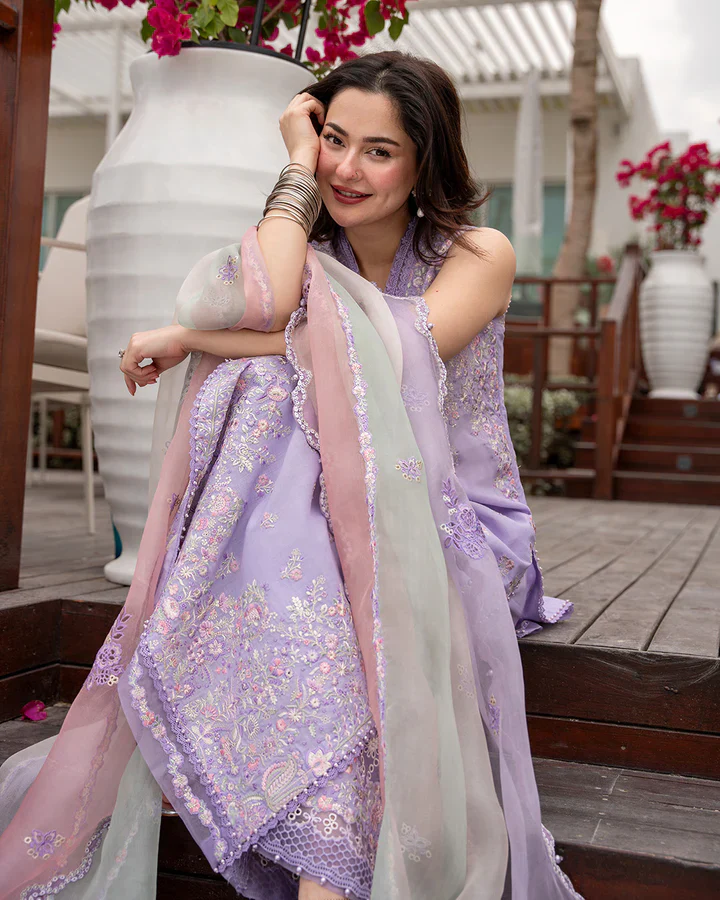 Faiza Saqlain Unstitched Luxury Lawn Suela - Image 3